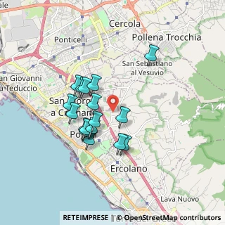 Mappa Via Siani, 80055 Portici NA, Italia (1.57706)