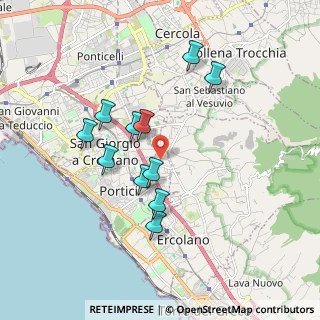 Mappa Via Siani, 80055 Portici NA, Italia (1.73182)