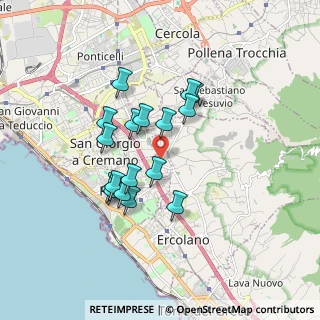 Mappa Via Siani, 80055 Portici NA, Italia (1.55765)