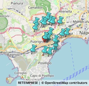 Mappa Via Andrea Doria, 80124 Napoli NA, Italia (1.2905)