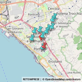 Mappa Via Giacomo Matteotti, 80055 Portici NA, Italia (1.25818)