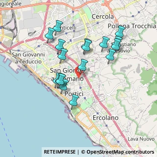 Mappa Via Giacomo Matteotti, 80055 Portici NA, Italia (1.87)