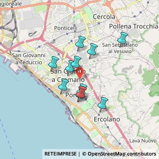 Mappa Via Giacomo Matteotti, 80055 Portici NA, Italia (1.48636)