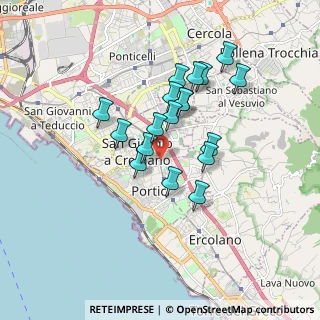 Mappa Via Giacomo Matteotti, 80055 Portici NA, Italia (1.53444)