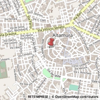 Mappa Via Conservatorio Carmine, 3, 70022 Altamura, Bari (Puglia)