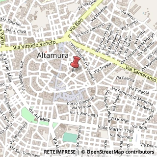 Mappa Via Giacomo Ciaccia, 8, 70022 Altamura, Bari (Puglia)