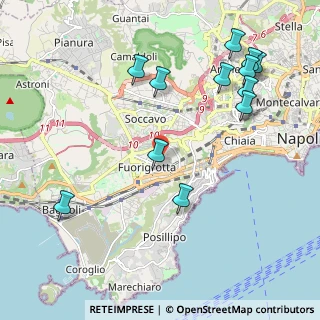 Mappa Via Gabriele Rossetti, 80125 Napoli NA, Italia (2.5875)