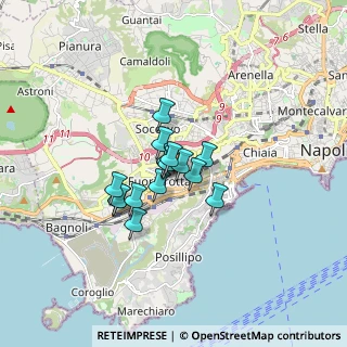 Mappa Via Gabriele Rossetti, 80125 Napoli NA, Italia (1.04563)