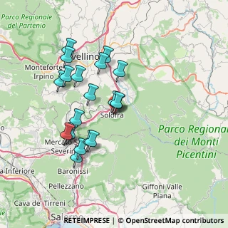 Mappa Via San Giacomo, 83029 Solofra AV, Italia (7.2725)