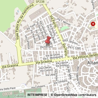 Mappa Via Ferrara, 9/11, 70022 Altamura, Bari (Puglia)