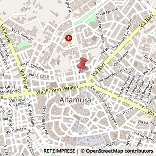 Mappa Via giusti giuseppe 3, 70022 Altamura, Bari (Puglia)