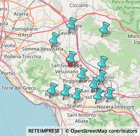 Mappa Via Giovanni Parini, 80047 San Giuseppe Vesuviano NA, Italia (7.75154)