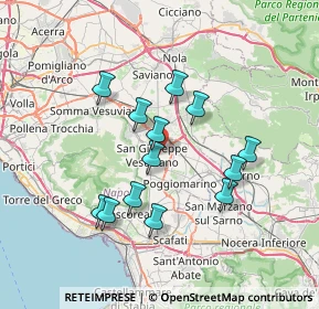 Mappa Via Giovanni Parini, 80047 San Giuseppe Vesuviano NA, Italia (6.71692)