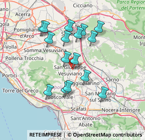 Mappa Via Pace, 80047 San Giuseppe Vesuviano NA, Italia (6.96563)