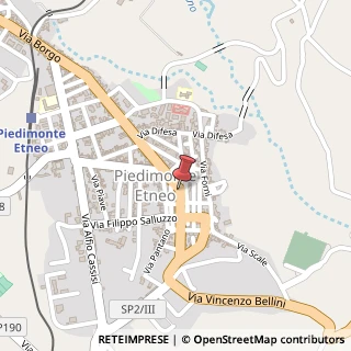 Mappa Piazza Madre Chiesa, 43, 95017 Piedimonte Etneo, Catania (Sicilia)