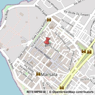 Mappa Via Antonino Sarzana, 30, 91025 Marsala, Trapani (Sicilia)