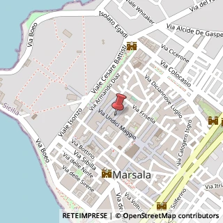 Mappa Via Antonino Sarzana, 1, 91025 Marsala, Trapani (Sicilia)