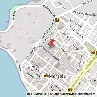 Mappa Largo Andrea Figlioli, 2/A, 91025 Marsala, Trapani (Sicilia)
