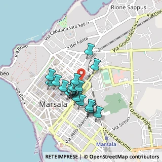 Mappa Via Pascasino, 91025 Marsala TP, Italia (0.3845)