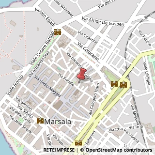 Mappa Via San Michele, 13, 91025 Marsala, Trapani (Sicilia)