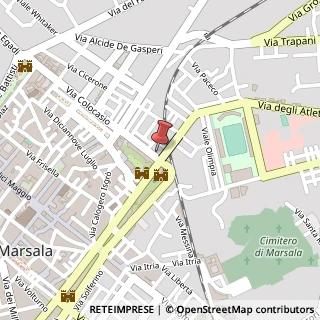 Mappa Via degli Atleti, 55, 91025 Marsala, Trapani (Sicilia)
