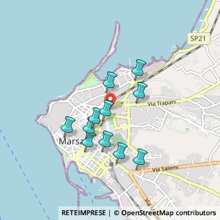Mappa Via Marettimo, 91025 Marsala TP, Italia (0.85636)