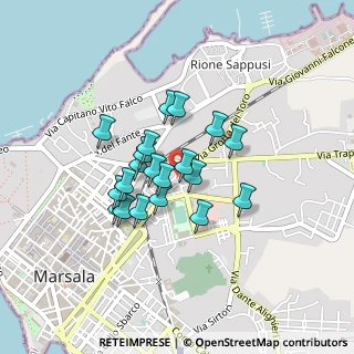 Mappa Via Marettimo, 91025 Marsala TP, Italia (0.3505)