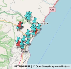 Mappa Via San Marco, 95011 Calatabiano CT, Italia (6.893)