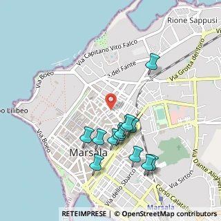 Mappa Piazza G. Marconi, 91025 Marsala TP, Italia (0.52462)