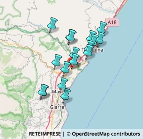 Mappa Via Nazionale, 95011 Calatabiano CT, Italia (6.38824)