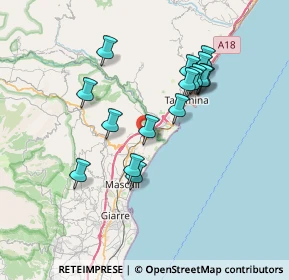 Mappa Via Nazionale, 95011 Calatabiano CT, Italia (7.27938)