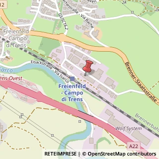 Mappa Zona Artigianale Est, 9, 39040 Campo di Trens, Bolzano (Trentino-Alto Adige)