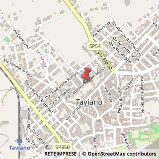 Mappa Via Capitano Alberto Melica, 42, 73057 Taviano, Lecce (Puglia)