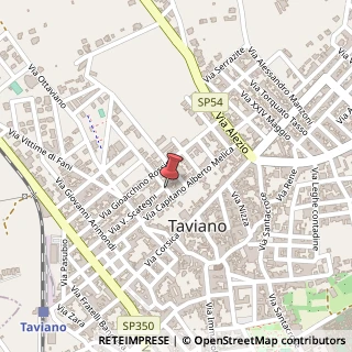Mappa Via Vincenzo Scategni, 3, 73057 Taviano, Lecce (Puglia)