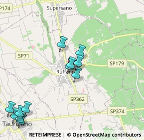 Mappa Via Pietro Maroncelli, 73049 Ruffano LE, Italia (2.54583)