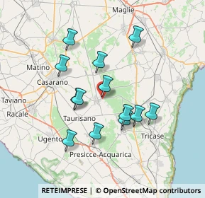 Mappa 73040 Ruffano LE, Italia (6.80308)