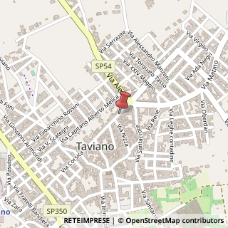 Mappa Via Corsica, 143, 73057 Taviano, Lecce (Puglia)