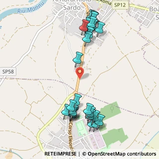Mappa Via Umberto Iº SS, 09070 Riola Sardo OR, Italia (0.65185)