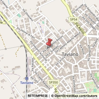 Mappa Via Gioacchino Rossini, 32, 73057 Taviano, Lecce (Puglia)