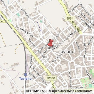 Mappa Via Vincenzo Scategni, 41, 73057 Taviano, Lecce (Puglia)