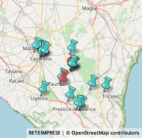 Mappa Corso Umberto I, 73049 Ruffano LE, Italia (6.2415)