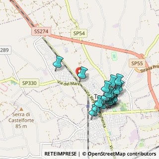 Mappa Via Vittorio Bachelet, 73057 Taviano LE, Italia (1.0485)