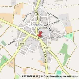 Mappa Via IV Novembre, 140, 09070 Zeddiani, Oristano (Sardegna)