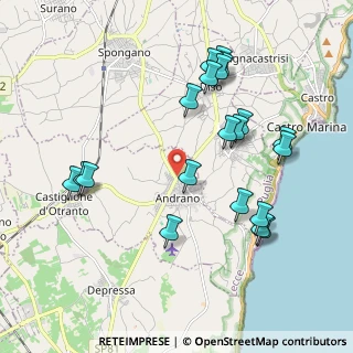 Mappa Via Provinciale per Tricase, 73032 Andrano LE, Italia (2.2765)