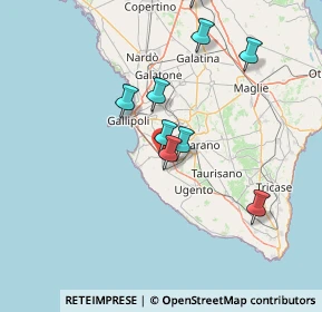 Mappa Via Felice Matteucci, 73057 Taviano LE, Italia (21.66071)