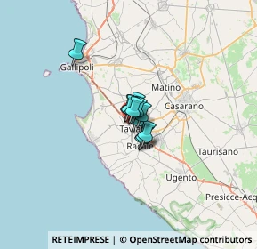 Mappa Via Felice Matteucci, 73057 Taviano LE, Italia (2.42455)