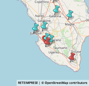 Mappa Via Antonio Meucci, 73057 Taviano LE, Italia (21.65071)