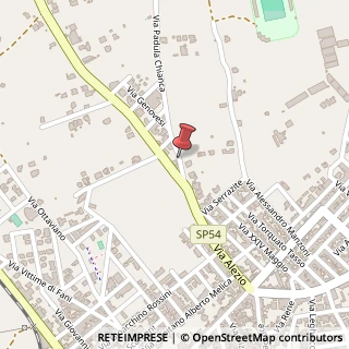 Mappa Via Padula Chianca, 73057 Taviano LE, Italia, 73057 Taviano, Lecce (Puglia)