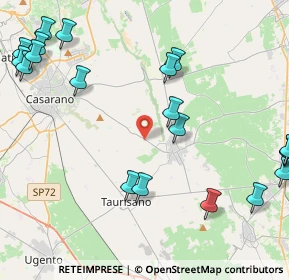 Mappa Via Guglielmo Marconi, 73049 Ruffano LE, Italia (6.2895)