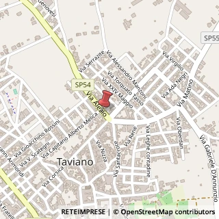 Mappa Via Alezio, 3, 73057 Taviano, Lecce (Puglia)